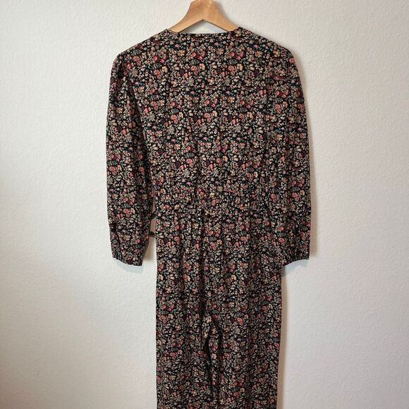 La Vie Rebecca Taylor Gitane Paisley Print Wrap Jumpsuit Women's Size Medium - Picture 4 of 5
